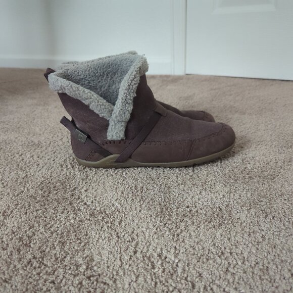 Xero Shoes Ashland Brown Womens Size 10.5 Pull On Faux Fur Barefoot Boots - Picture 2 of 14